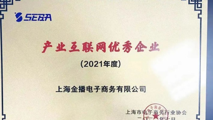 數字創(chuàng  )新賦能 產(chǎn)業(yè)互聯(lián)協(xié)同——裝備公司子公司上海金播公司榮獲“2021年度上海市產(chǎn)業(yè)互聯(lián)網(wǎng)優(yōu)秀企業(yè)”稱(chēng)號