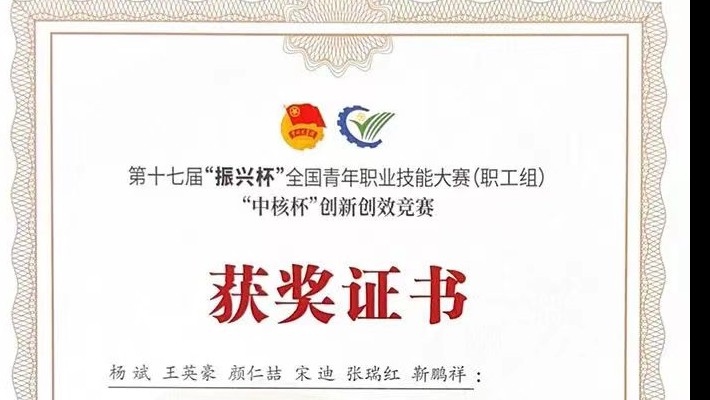 裝備公司團委青年集體斬獲“振興杯”全國創(chuàng  )新創(chuàng  )效競賽大獎